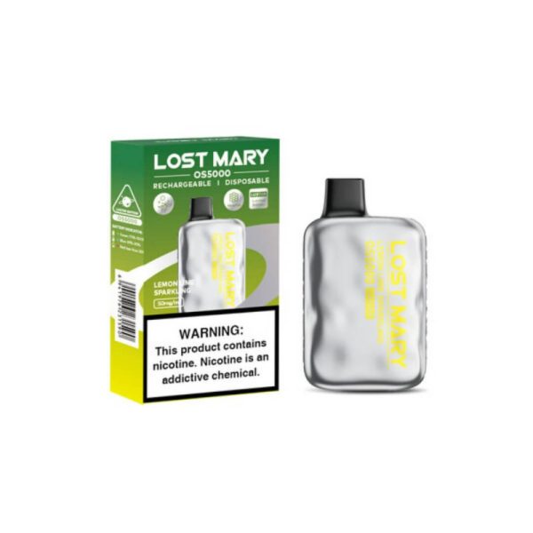 Lemon Lime Sparkling Lost Mary OS5000 Luster