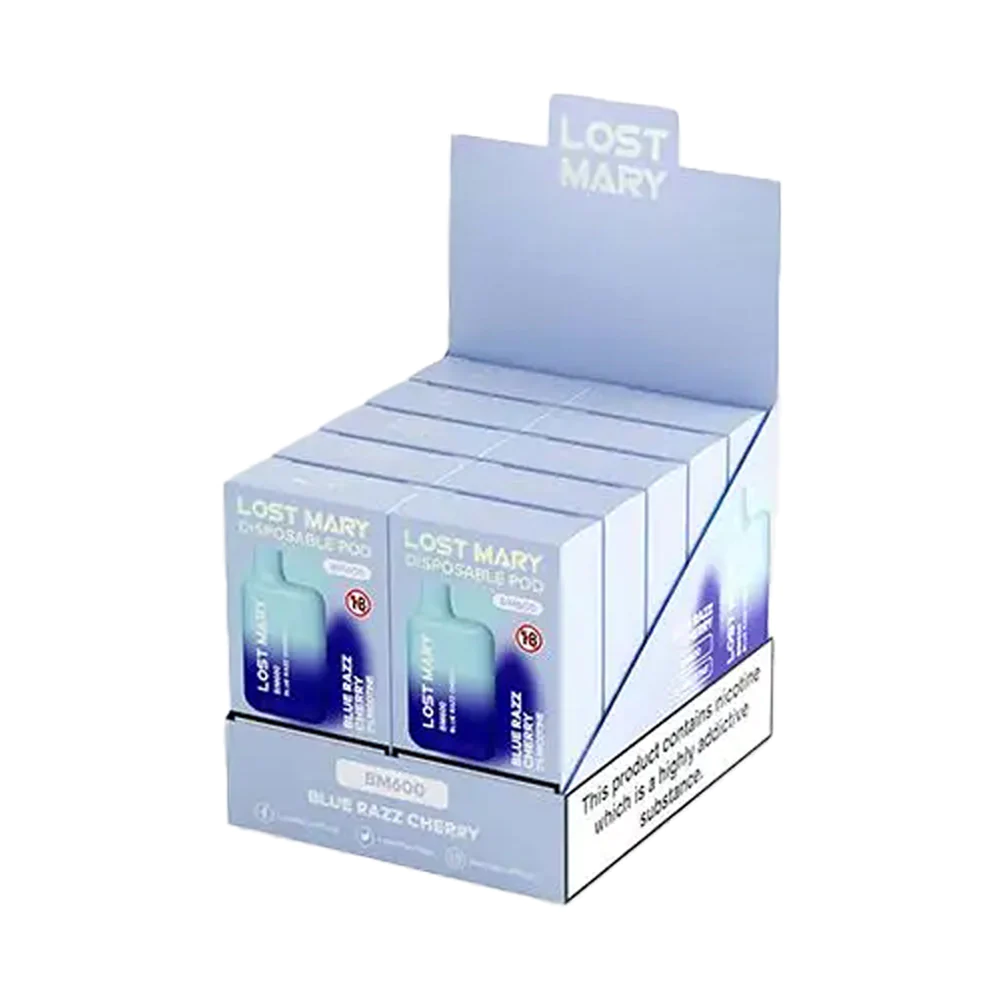 Lost Mary BM600 Blue Razz Cherry – 10 Pack